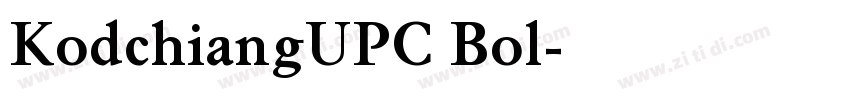 KodchiangUPC Bol字体转换